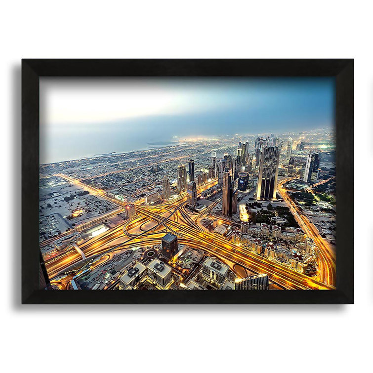 Brayden Studio View From Burj Khalifa Dubai Picture Frame Photograph